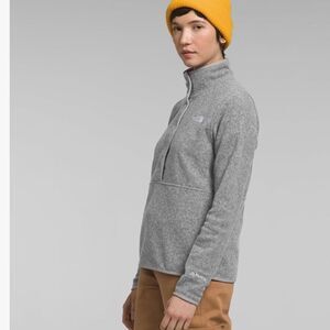 Bundle of two The North Face Fleece Shirt Jacket 3/4" Zip Up Pullover Sz Small